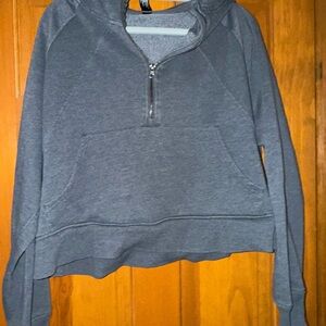 Gray Half-Zip Hoodie
